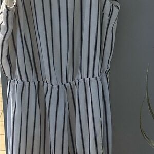 Striped Sleeveless Jumpsuit